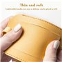 4 Pièces Etiquette Valise, Étiquettes Valise Avion, Identifiants Étiquettes Bagage Cuir avec Sangle Réglable Couverture de Prote