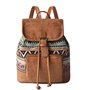 Sacs à Main Portés Dos Ethnique Bohème Sac à dos en Toile pour le Shopping Dating Party Vacances Voyage en Plein Air Multicolore