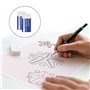 TSHAOUN Lot de 6 taille-crayons manuels colorés à deux trous avec couvercle et 6 gommes en plastique blanc, pour enfants, étudia