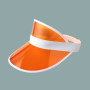 Konxi Lot de 4 80s Bouchon de Protection Retro,Plastique PVC Pare-Soleil Chapeau Visière Casquettes Vélo Sunhat