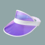 Konxi Lot de 4 80s Bouchon de Protection Retro,Plastique PVC Pare-Soleil Chapeau Visière Casquettes Vélo Sunhat
