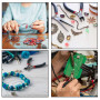 3 Pièces Bijoux Pinces Ensembles, Kit de Pince pour Bijoux, Pince à Bec Rond, Acier au Carbone Outils Pinces, pour Creation de B