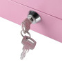 Boîte Sécurité Verrouillable en Acier, Coffre de Sécurité Mini Portable, Mini Coffre-Fort de Sécurité Portable en Acier, Avec 2 