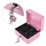 Boîte Sécurité Verrouillable en Acier, Coffre de Sécurité Mini Portable, Mini Coffre-Fort de Sécurité Portable en Acier, Avec 2 
