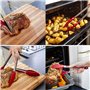 7 Pièces Pinces Cuisine en Acier, Petites Pinces de Cuisine, Pince de Cuisine, Pince de Cuisine Résistant à la Chaleur, Pince Cu