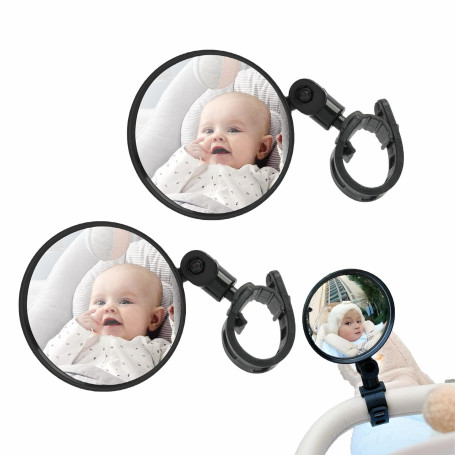 2 PCS Miroir Voiture Bébé