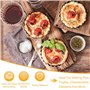 6 pcs moule à tartelette, 10cm Antiadhésifs de à Quiche, Ronde Tarte à Fond Amovible, Moule à Tarte Cannelé Fond Amovible Moule 