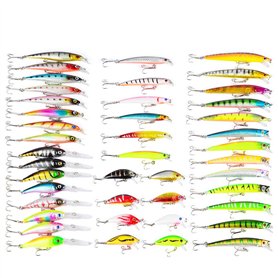 CHSEEO Kit de Leurres de Pêche 43PCS - Appâts