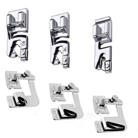 Lot de 6 Pieds à ourler pour Machine à Coudre Brother, Singer, Janome - Tige Basse - Utilisation de Machine à Coudre - Pied pres Lot de 6 Pieds à ourler pour Machine à Coudre Brother