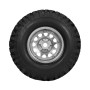 Goolsky 2Pcs 2,2 Po Pneu en Caoutchouc RC Roue de Jantes en Alliage Beadlock Haute Adhérence pour Traxxas Hsp Redcat Rc4wd Tamiy
