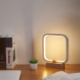 Lampe de table LED en bois, 3 couleurs de température, veilleuse de chambre à coucher, éclairage LED à intensité variable, petit