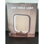 Lampe de table LED en bois, 3 couleurs de température, veilleuse de chambre à coucher, éclairage LED à intensité variable, petit