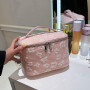 Trousse à Maquillage Femme Voyage,Trousse de Toilette,Sac De Rangement pour,Pliable Grande Capacité Sac à Cosmétiques avec Cadea
