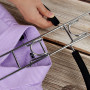 Cintre Gain de Place - 4 Pack Cintres Multicouches Antidérapants 5 en 1 Éponge Support de Rangement pour Vêtements en Métal Orga