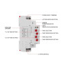 Yanmis Relais Temporisé, AC 220V GRT8-S2 Relais de Minuterie de Cycle Asymétrique Rail DIN 35mm on/Off Répétition du Temps de Cy