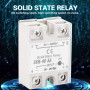 SSR-40AA 40A AC-AC Entrée 90-250V AC à sortie 24-480V AC Module de relais à semi-conducteurs Relais e
