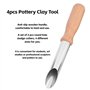 Outils de Poterie d'Argile 4 pcs Circulaire Trou Rond Poterie Argile Cutters Poterie Argile Céramique Outils pour la Modélisatio