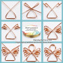 POTUANOT 6 Rouleaux Fil de Cuivre 6m x 0,8mm,Fil pour Bijoux Perles,pour la Fabrication de Bijoux et Modélisation et Sculpture(3