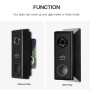 UIQELYS Support mural pour sécurité eufy - Sonnette vidéo sans fil (alimentée par batterie) - Résolution HD 2K - Support d'angle