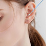 Nettoyeur D'oreille, 6 Pcs Kit Ear Wax Cleaner, Dissolvant pour Cérumen, Nettoyage D'oreille en Acier Inoxydable, Cuillère à Ore