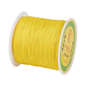 Cheriswelry Cordon en nylon de soie tressé Pour enfilage