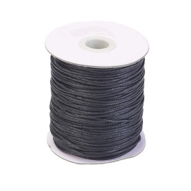 PandaHall 100 Verges/Rouleau 1.5mm tressé Coton ciré Cordon chaîne Bijoux à bricoler soi-même Artisanat macramé Faisant des Perl