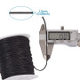 PandaHall 100 Verges/Rouleau 1.5mm tressé Coton ciré Cordon chaîne Bijoux à bricoler soi-même Artisanat macramé Faisant des Perl