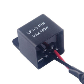 Keenso 2 Broches Relais de Clignotant Electronique à LED Automatique Universel 12V Flasher Relais Moto Clignotant IndicateuR