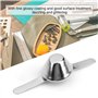 50pcs Rivets Goujon Clou, Rivets pour Cuir Sac à Main, Rivets Goujon Cône Pieds pour Décoration et Réparation d'Artisanat de Cui