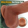 Vibrateur de dildo, 23cm Silence 8 télescope et 8 vibrations, 42 ℃ Femmes Grand Penis Anal Sextoysets für Realistischer G-Point 