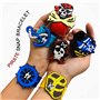 Ensemble De Bracelets Pirate Slap, 6pcs Bracelets À Pression Colorés Pour Enfants, Bracelet À Pression, Accessoires De Décoratio