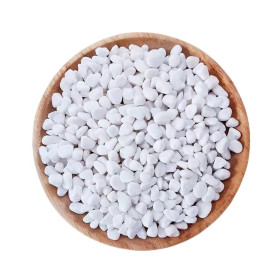 Mini Pierre Blanches 6-9mm Pierres Décoratives Petit Gravier Blanc Galets Blancs Naturels pour Remplissage de Vase