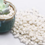 Mini Pierre Blanches 6-9mm Pierres Décoratives Petit Gravier Blanc Galets Blancs Naturels pour Remplissage de Vase,Pots de Fleur