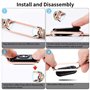 PaceBid Bracelet Compatible avec Xiaomi Mi Band 6/5, Bracelet de Montre en métal en Acier Inoxydable tissé en Maille, Ajustable 