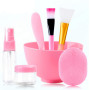 XUBX 10 en 1 Brosse de Masque Outils Set, Outil de Mélange Kit avec Bol Visage BRICOLAGE Soins de La Peau Mélange Bol Bâton Bros
