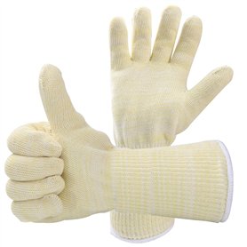 1 Paire Gants de Barbecue Gant Anti-Chaleur Taille Universelle Grill - Gants de Cuisines Résiste Jusqu'à 500°C Gants de Four pou