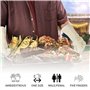 1 Paire Gants de Barbecue Gant Anti-Chaleur Taille Universelle Grill - Gants de Cuisines Résiste Jusqu'à 500°C Gants de Four pou
