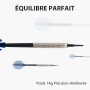 Cheerhom Pointe Plastique, Flechettes pour Cible electronique avec 100 Embouts et 12 Ailettes Remplacement Unisex-Adult, Coloré,