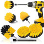 Sliva Lot de 6 brosses à récurer électriques avec extension longue pour nettoyer le sol