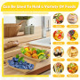 Huucozn 50 Pièces Barquettes en Carton Kraft Plateaux Alimentaires Jetables en Carton Kraft Barquette Frite Bols à Frites en Car