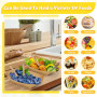 Huucozn 50 Pièces Barquettes en Carton Kraft avec 50 Fourchette Plateaux Alimentaires Jetables en Carton Kraft Barquette Frite B