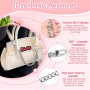 THATSRAD 4 PCS Chaine Sac a Main Argent 30cm 60cm 100cm 120cm Chaine Argent Sac a Main Bandouliere Chaîne de Sac à Main avec Bou