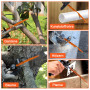 SURFOU Lame Scie Sabre 5 Pièces, Bois Vert L'âme 240mm Longue 5TPI, Lames, pour Multimatériaux Dur Acier Compatibles avec Scies 