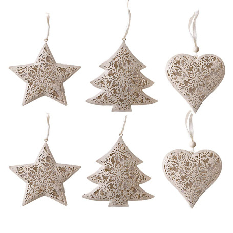 Valery Madelyn Décorations d'arbre de Noël en Métal