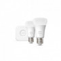 PHILIPS Hue White - Kit de démarrage ampoule LED connectée - 9.5W - E27 - Pack d 79,99 €