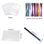 HO2NLE 200pcs Sachet Bonbons Anniversaire 9X15cm Sachet Transparants pour Biscuits Gâteaux Chocolats Bonbons Perles Bijoux d'emb
