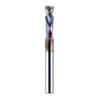 SpeTool Fraise à rainurer spirale 6 mm tige compression 22 mm longueur de coupe Up&Down VHM Fraise à rainurer avec revêtement TA
