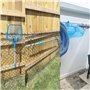 Crochets de rangement antirouille pour clôture de piscine ou fixation murale pour équipement de piscine, brosse, tuyau d'aspirat