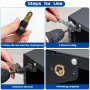 7 Pièces Écrous à Tête de Rivet à Main, Riveteuse Manuelle pour Ecrou à Sertir, Ensemble de Écrous à Riveter, pour Rivets M3 M4 