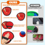 Jeu de Balle Velcro avec 4 Palettes 4 Balles, Balle Raquette Scratch Jeux, Enfants Lancer Catch Ball Jouet, Jouet Plage Jardin P